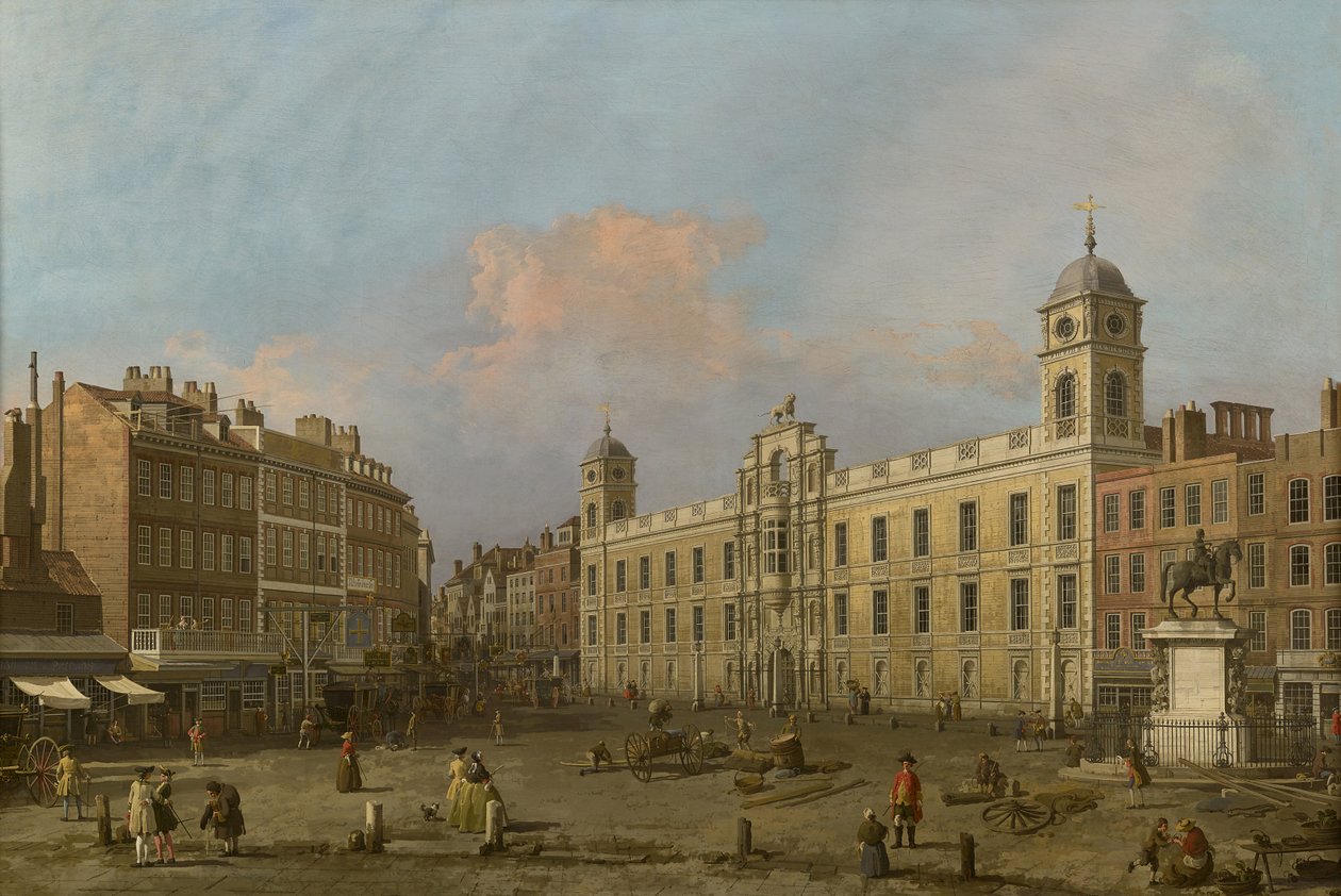 London, Blick auf das Northumberland House, nach Osten blickend von Canaletto