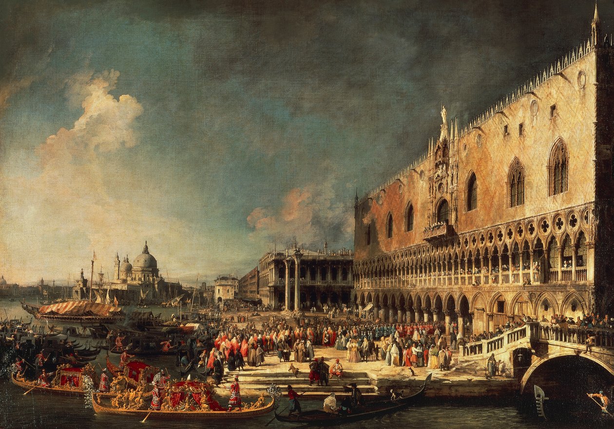 Die Ankunft des französischen Botschafters in Venedig von (1697 1768) Canaletto