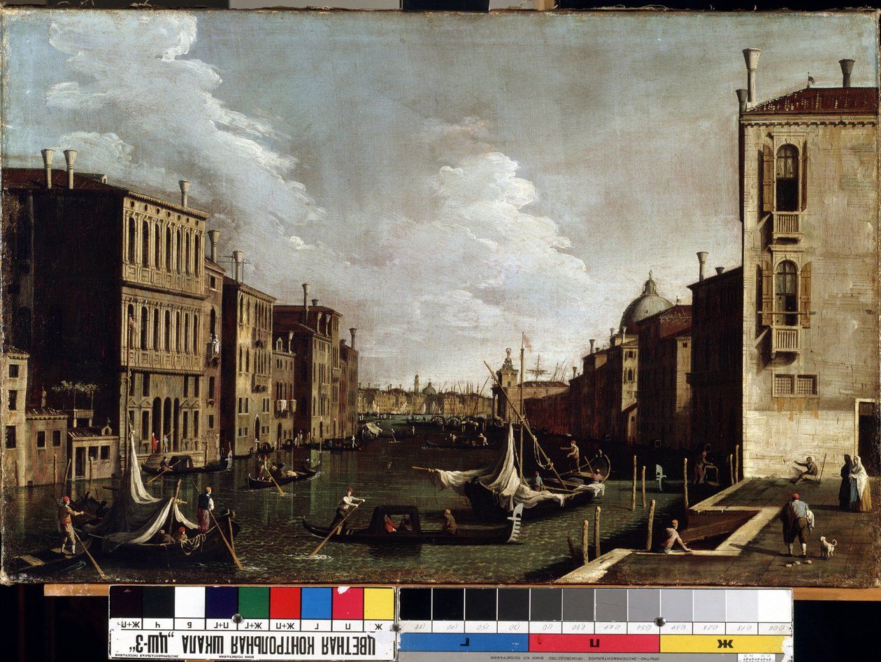 Blick auf den Canal Grande in Venedig von Canaletto