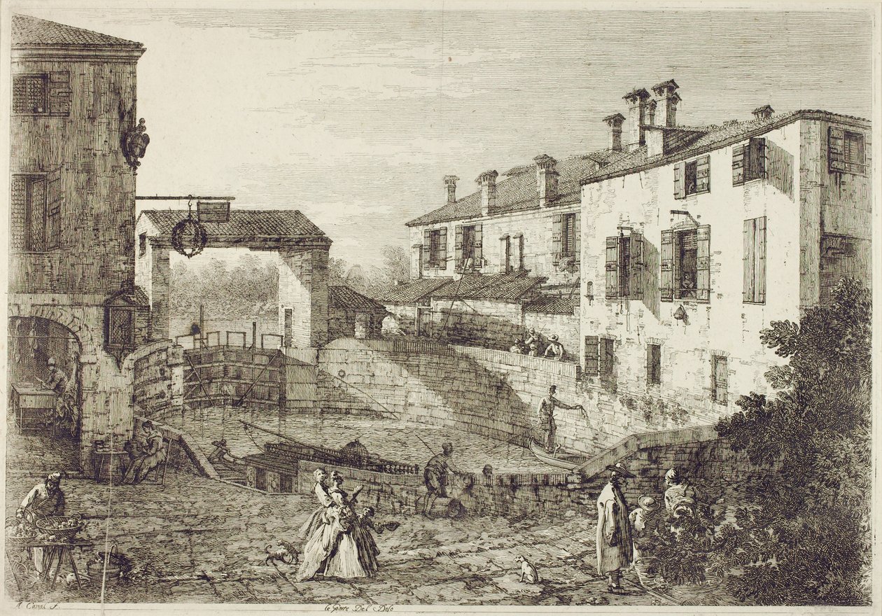 Le Porte de Dolo von Canaletto