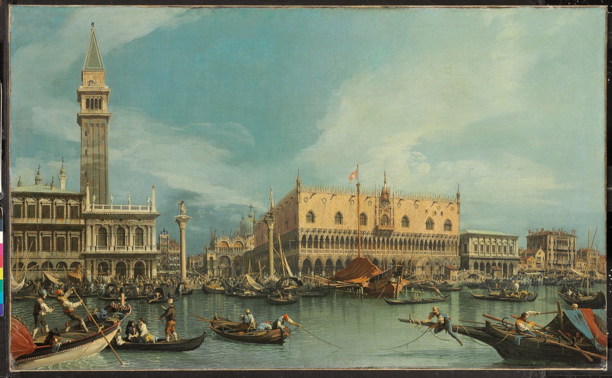 Der Molo, Venedig, vom Bacino di San Marco von Canaletto