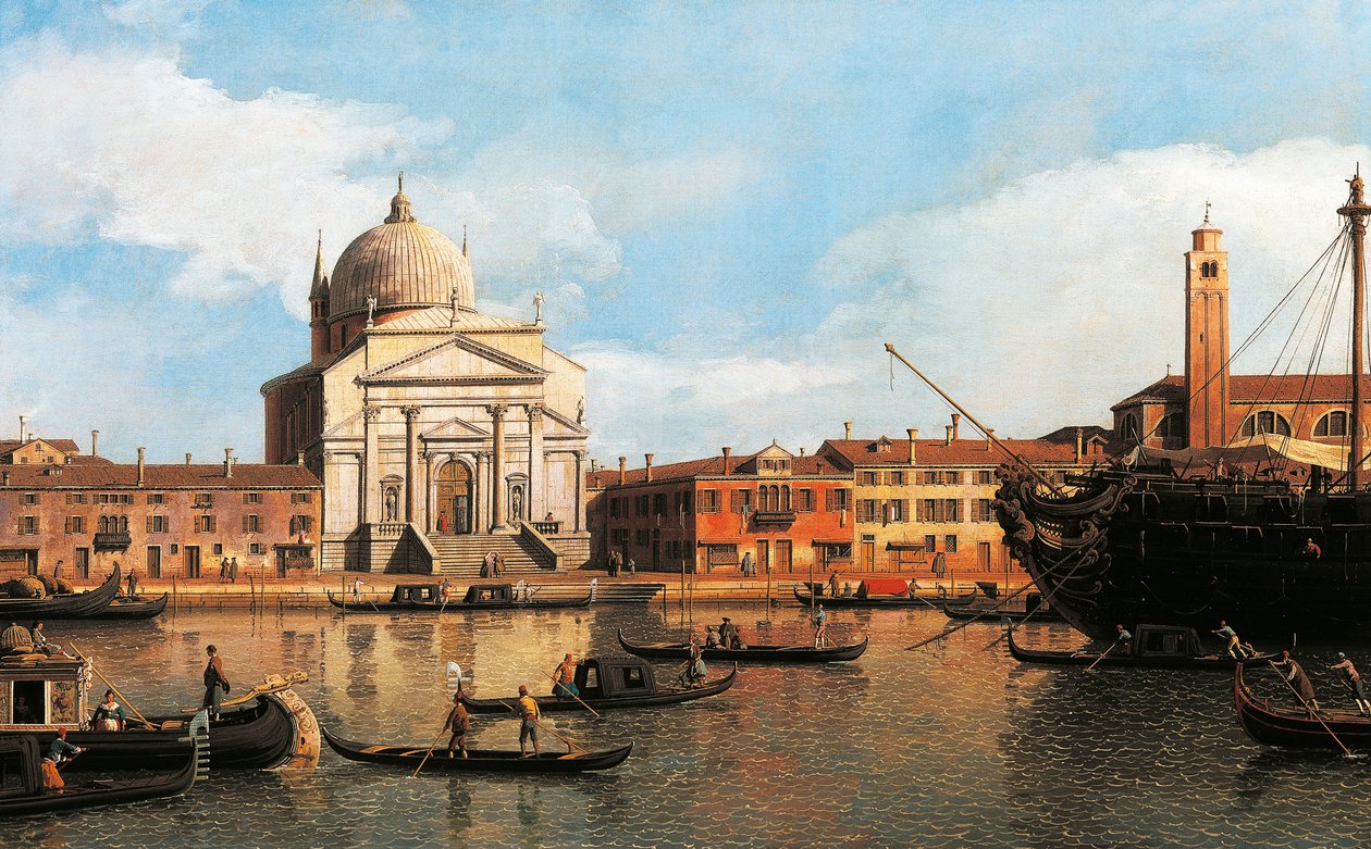 Ansicht der Kirche des Erlösers und St. Jakob, Venedig von Canaletto
