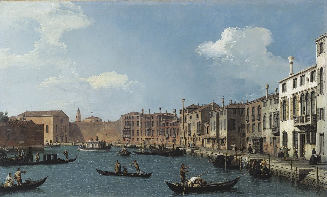 Ansicht des Santa Chiara Kanals, Venedig, ca. 1730 von (1697 1768) Canaletto