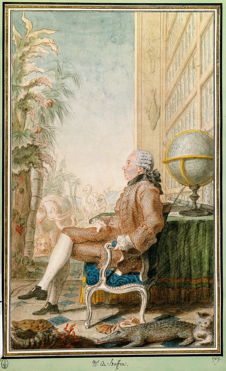 Porträt von Georges-Louis Leclerc, Graf von Buffon, Naturforscher von Carmontelle