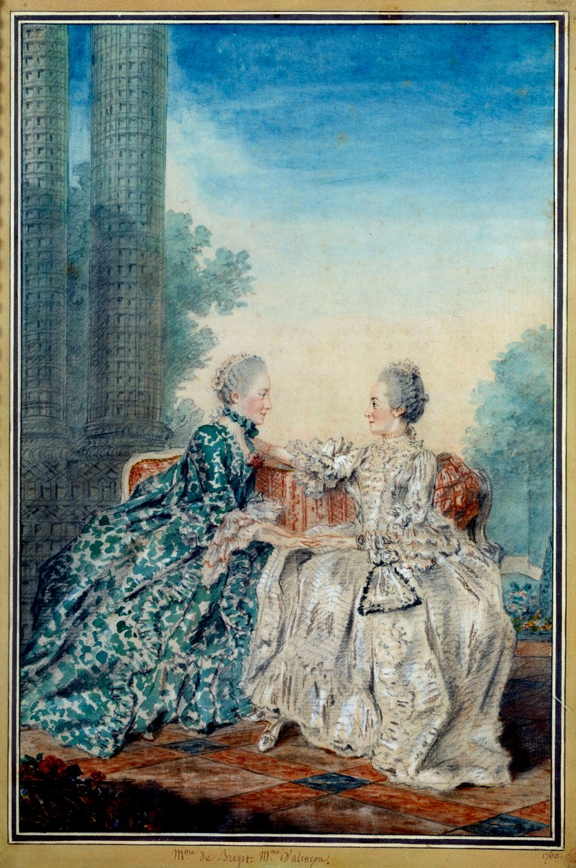 Porträt von Madame de Breget und Madame d