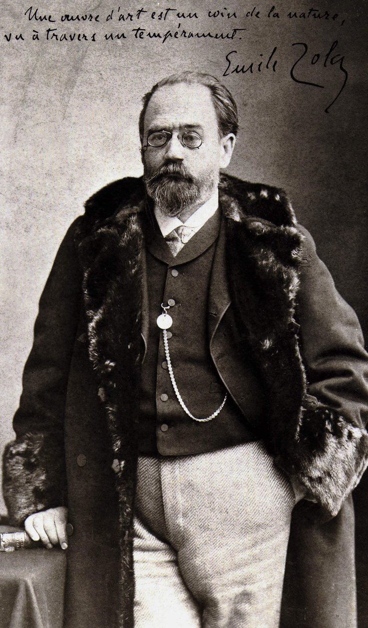 Porträt von Emile Zola (1840-1902) von Nadar von Nadar