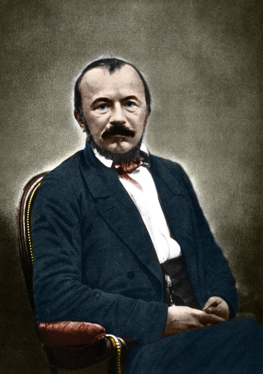 Porträt von Gérard de Nerval, französischer Schriftsteller (1808-1855). von Nadar