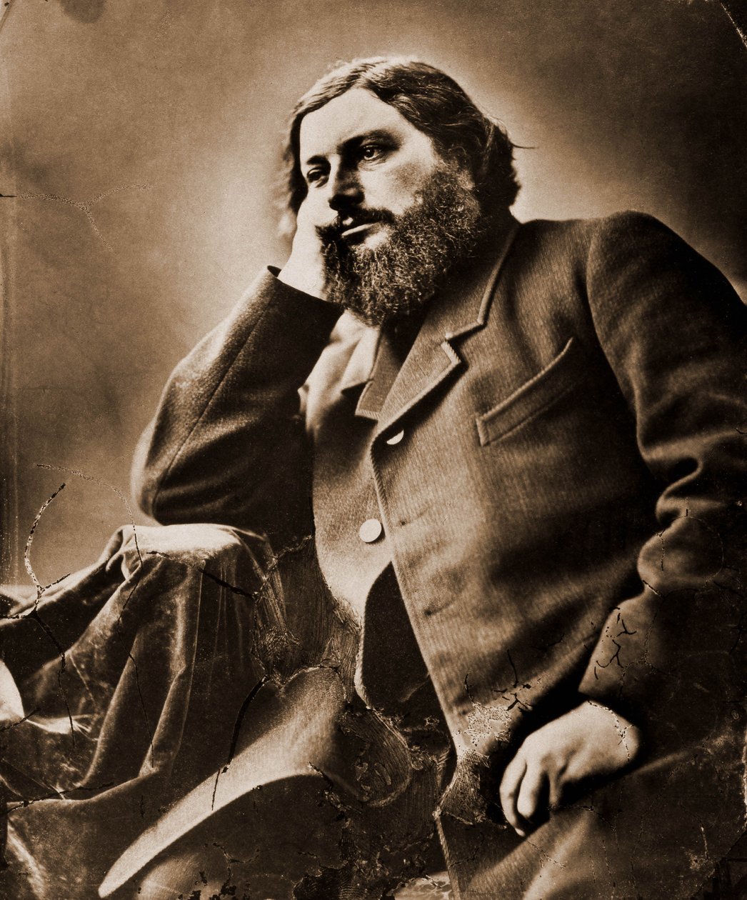 Porträt von Gustave Courbet, Maler (1819-1877) von Nadar