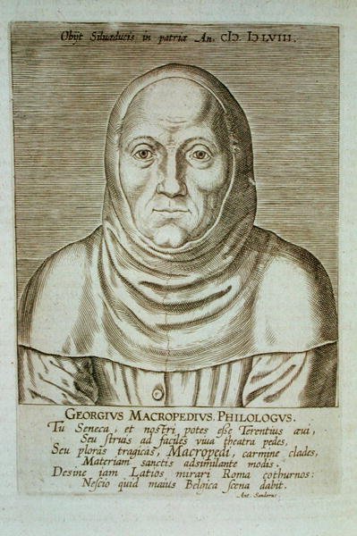 Georgius Macropedius Philologus (ca. 1486-1588) von (after) Dutch School
