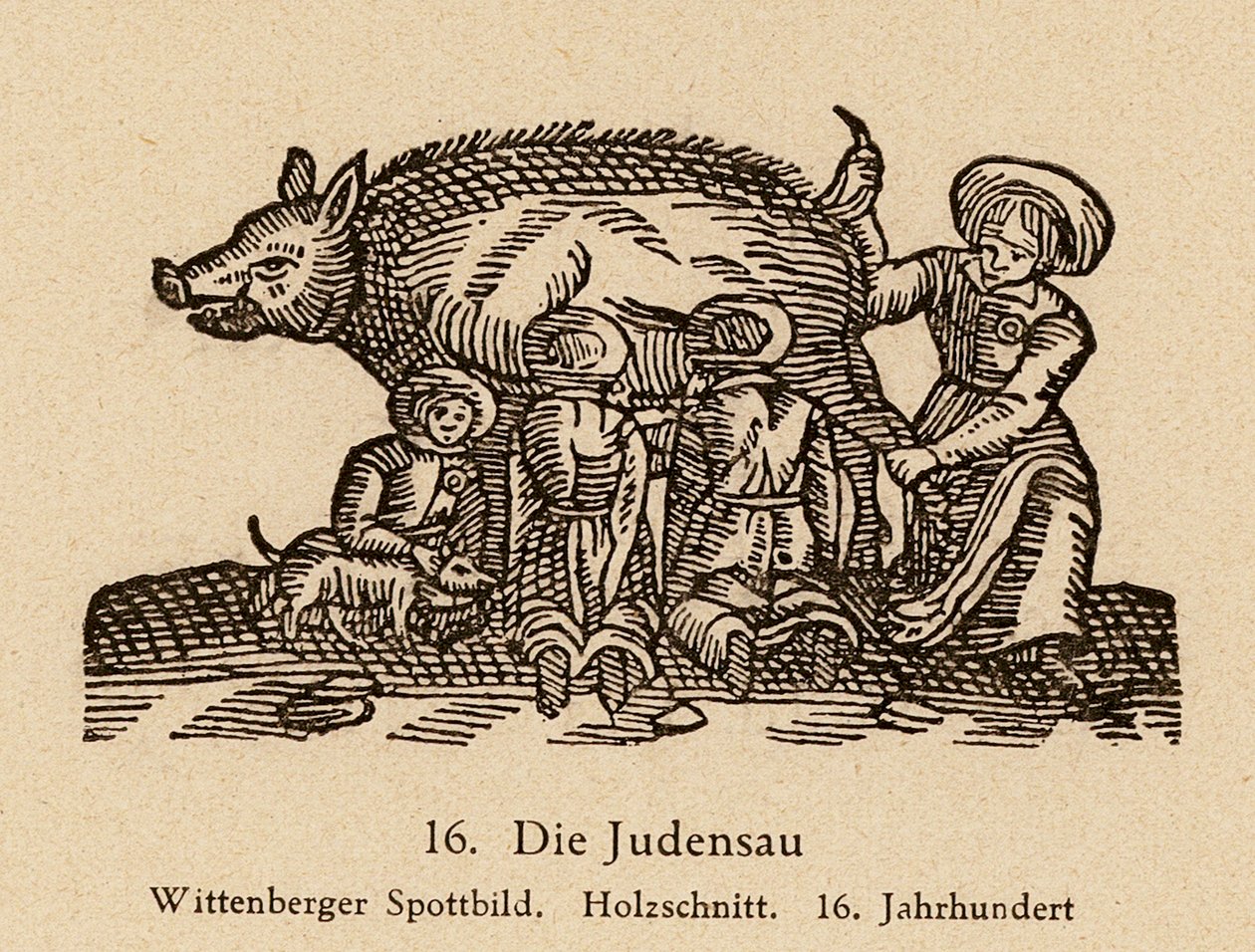 Die Judensau von (after) German School