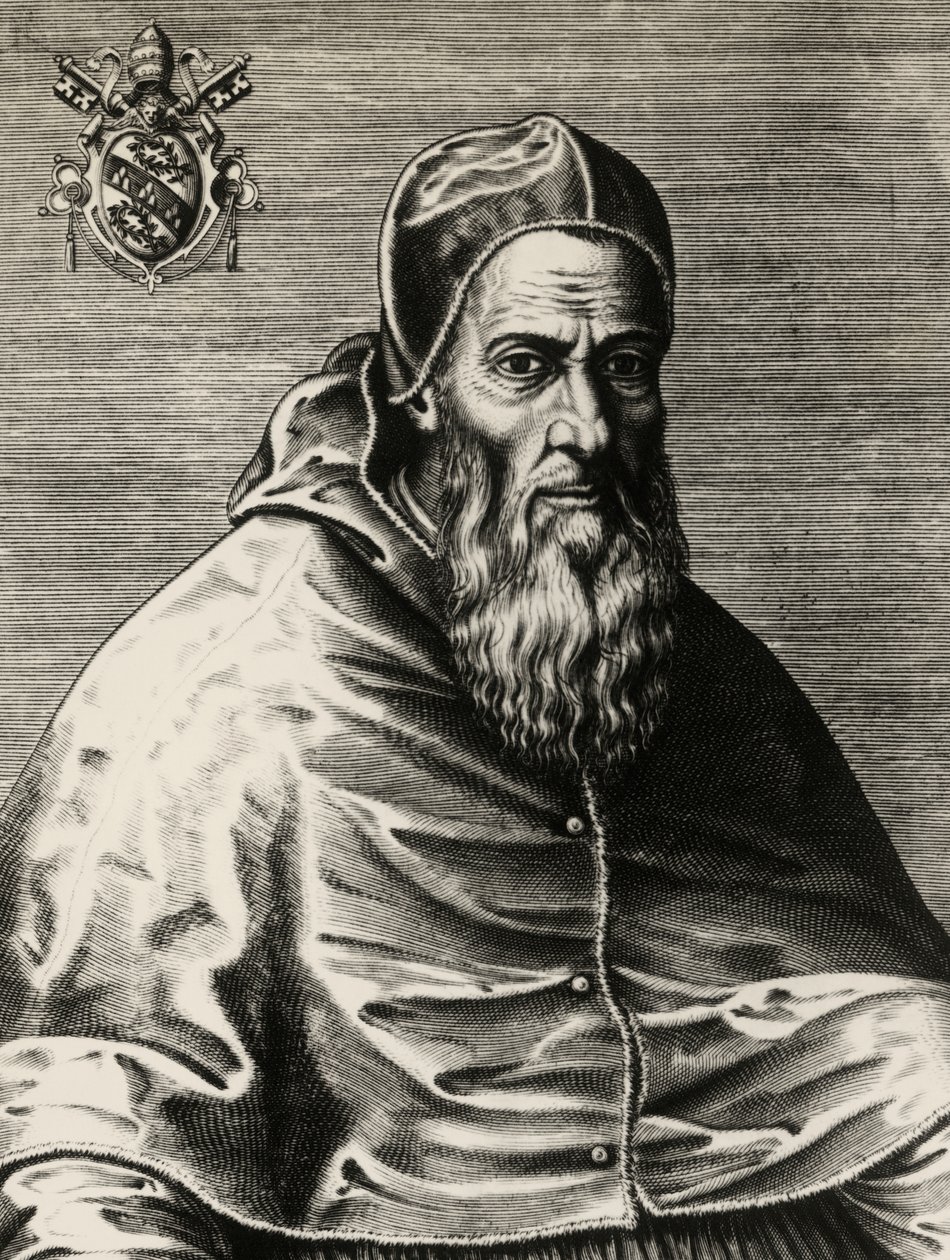 Porträt von Julius III., geboren Giovanni Maria Ciocchi del Monte von (after) Italian School