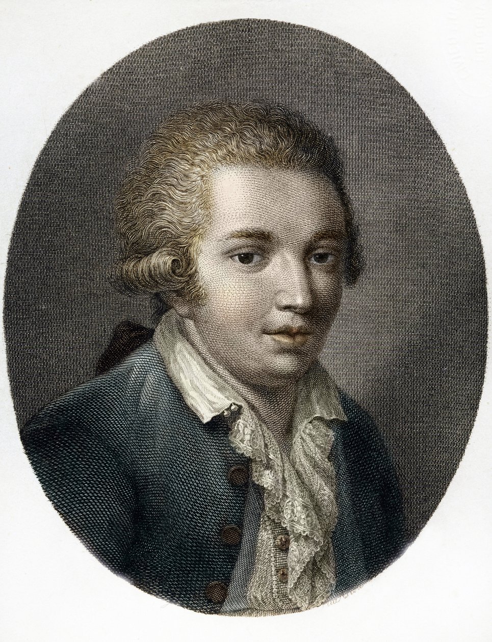Porträt des italienischen Komponisten Domenico Cimarosa (1749-1801), Privatsammlung von (after) Italian School