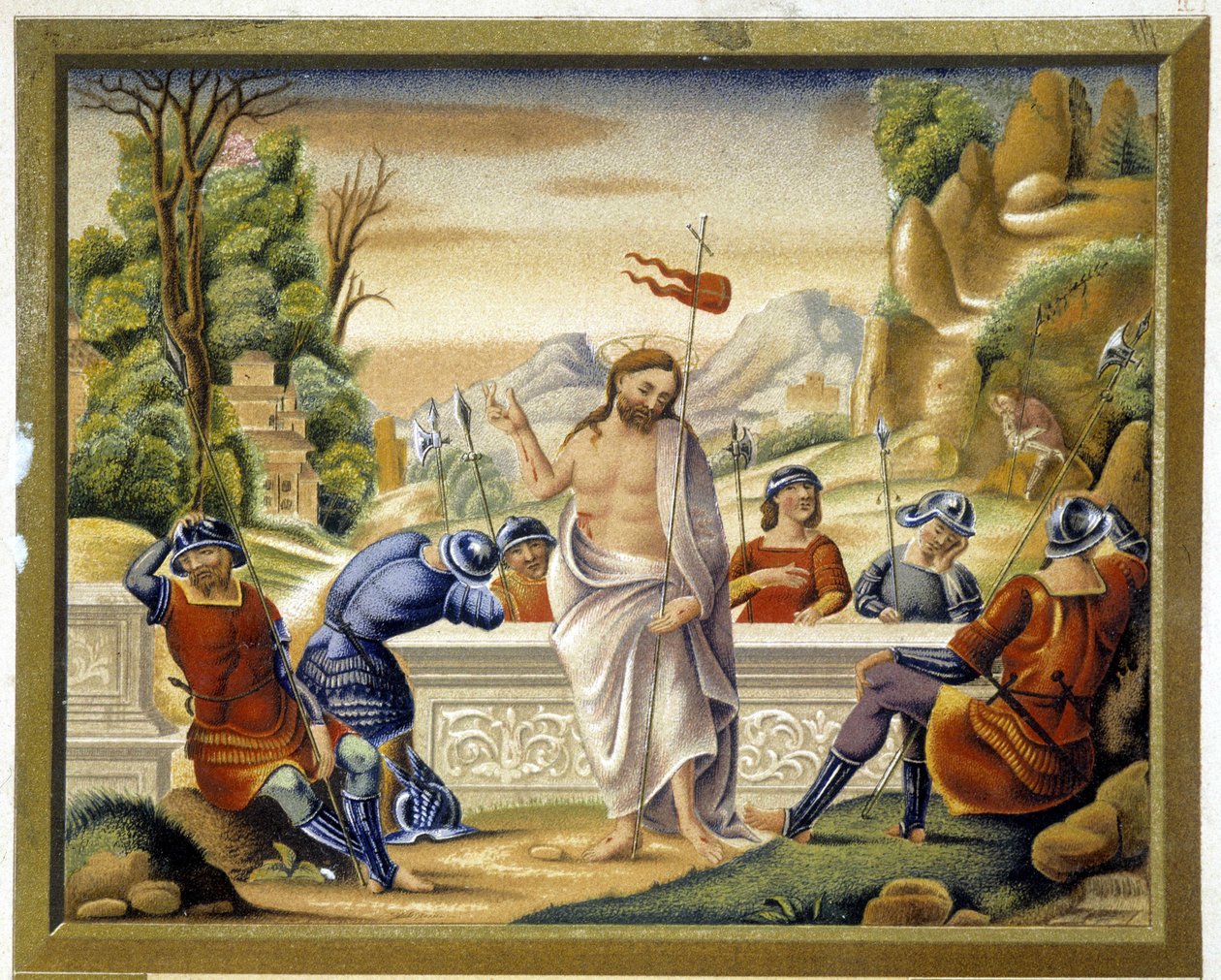 Die Auferstehung Christi - Italien, um 1500 von (after) Italian School