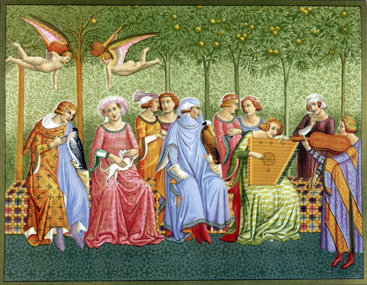Der Traum des Lebens - Fresko von Orcagna von (after) Italian School