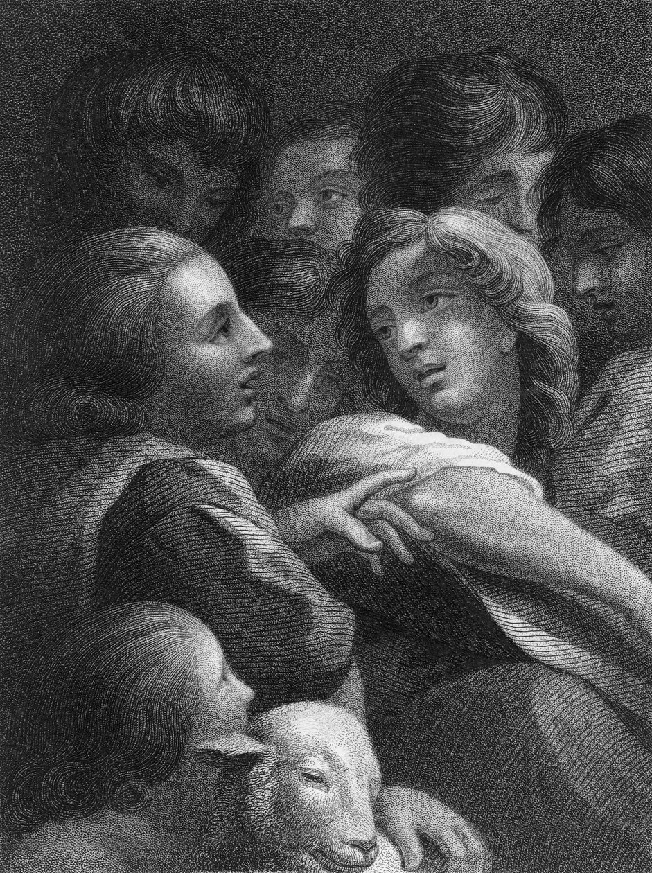 Studie von Köpfen von (c.1489-1534) (after) Correggio