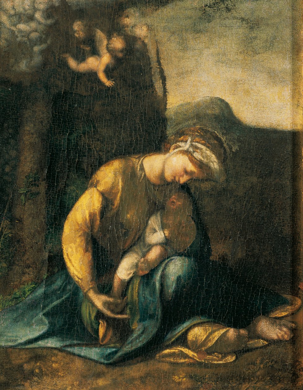 Zigeunermädchen, von Antonio Allegri, bekannt als Correggio (1489-ca. 1534) von (c.1489 1534) Correggio