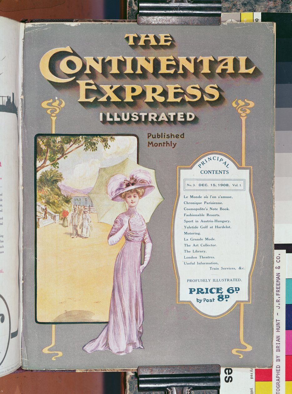 Kontinentaler Express illustriert, 1908 von Unknown