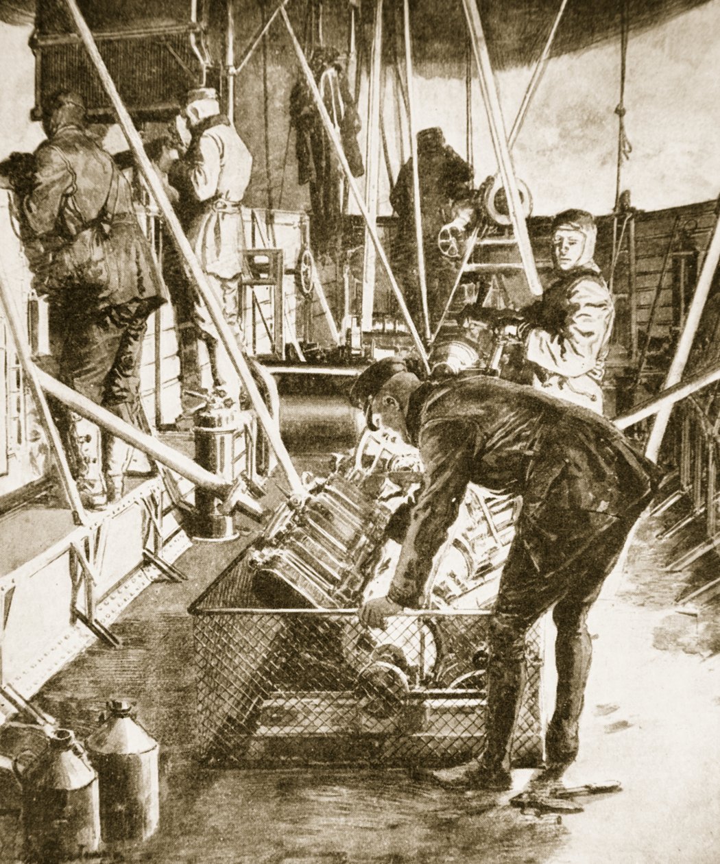 Im Wagen des Schreckens, 1914-19 von Unknown