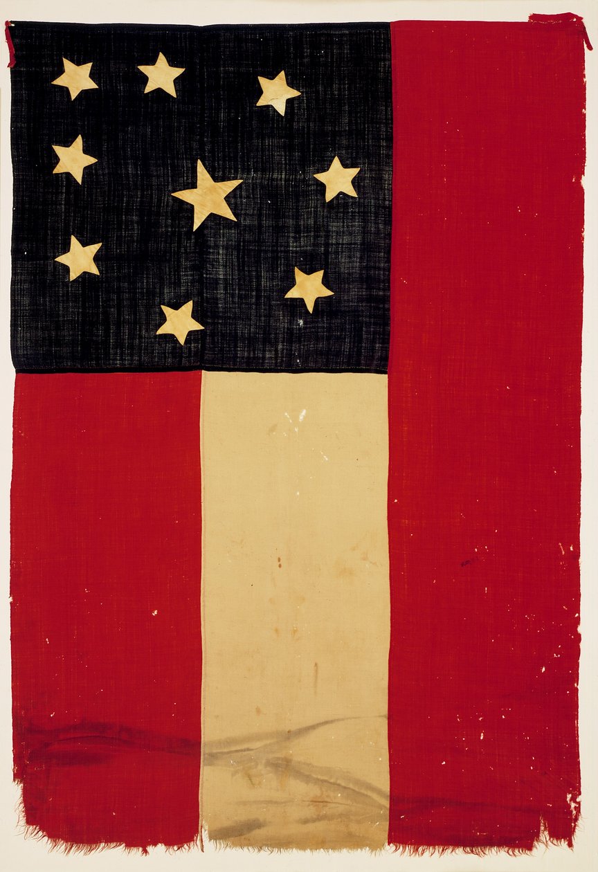 Konföderiertenflagge, 1861 von American School