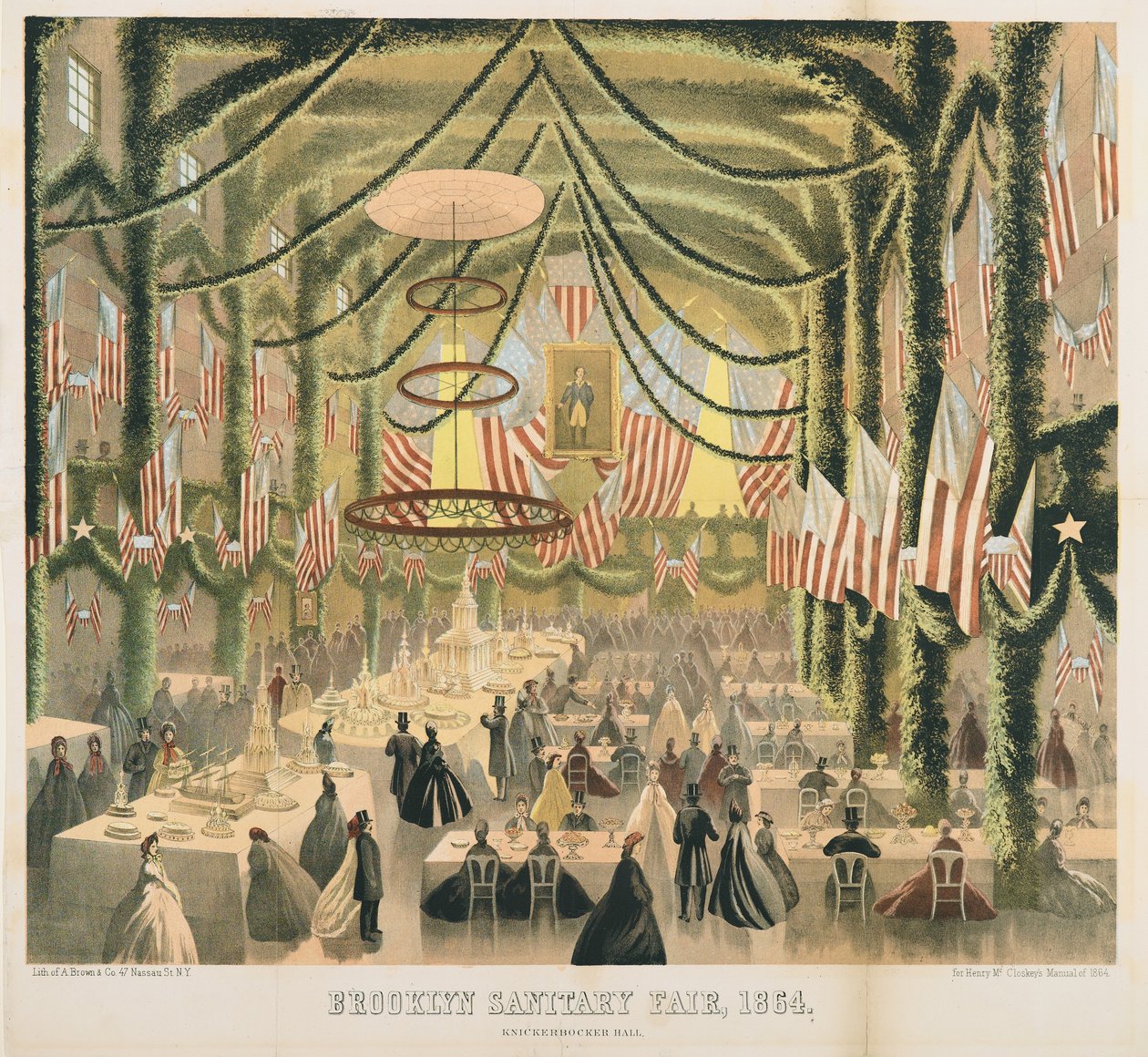 Knickerbocker Hall, Brooklyn Sanitary Fair, 1864 von American School
