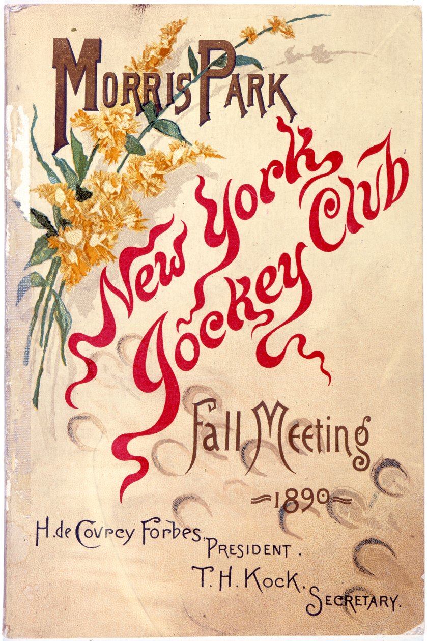 Morris Park, New York Jockey Club, Herbsttreffen, 1890 von American School