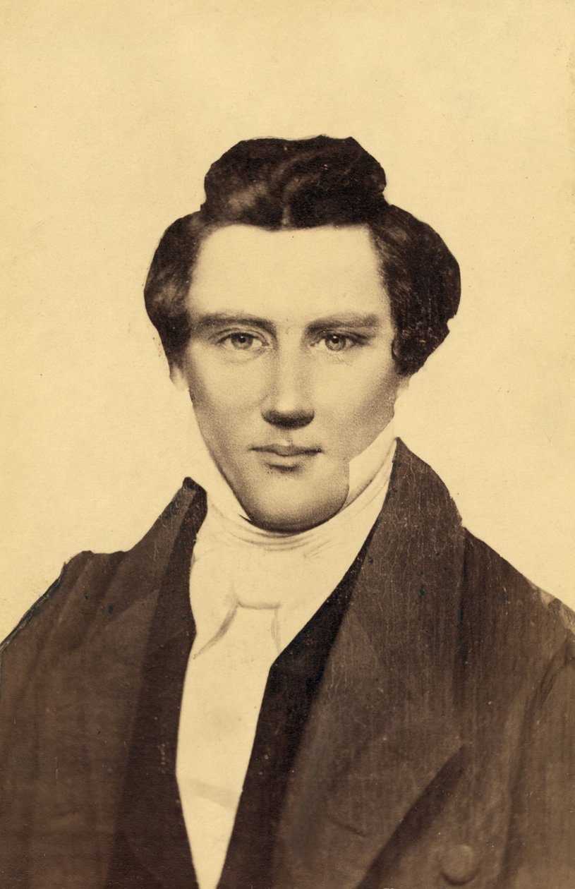 Porträt von Joseph Smith (1805-44), dem Gründer des Mormonismus von American School