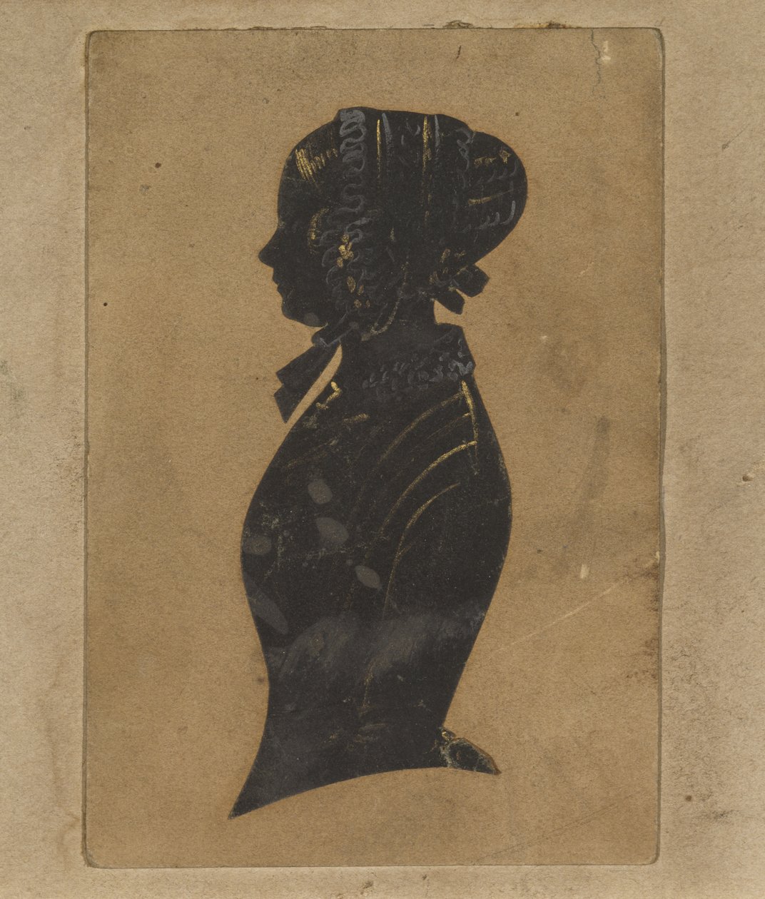Silhouette einer Dame, ca. 1800-1850 von American School