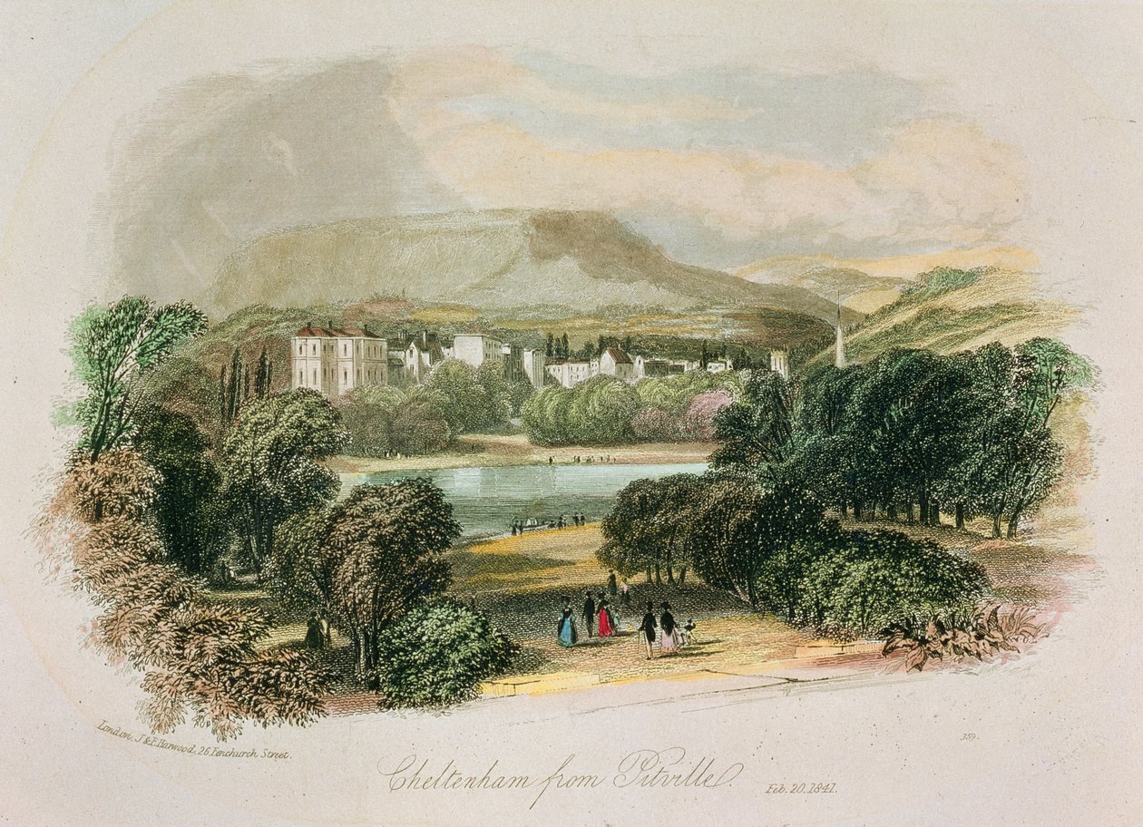 Cheltenham: von Pittville, 1841 von English School