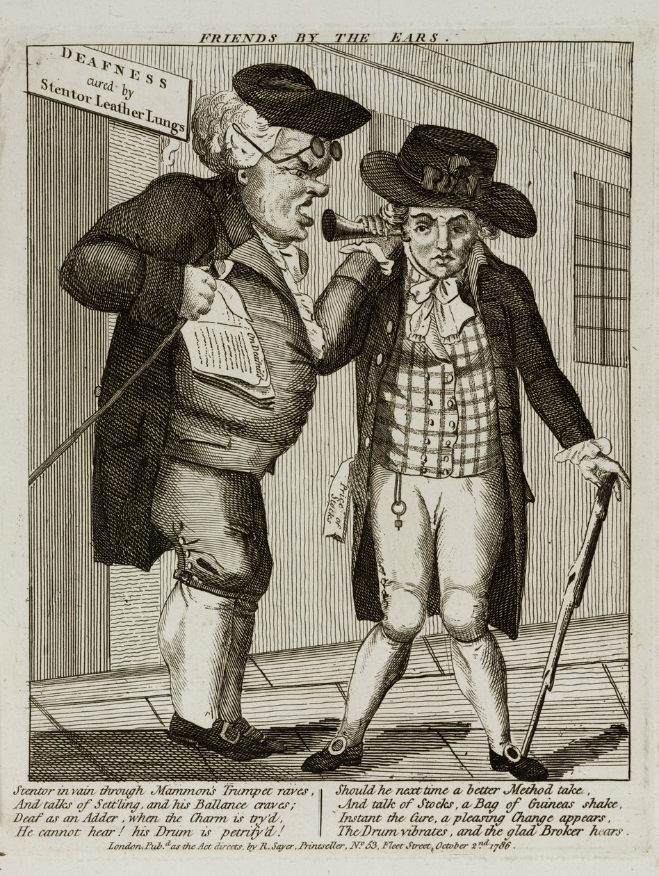 Freunde an den Ohren, 1786 von English School