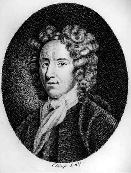 George Farquhar (1678-1707), graviert von Claimp von English School