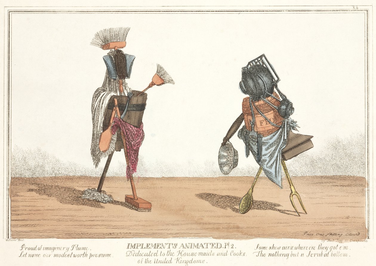 Belebte Werkzeuge, 1811 von English School