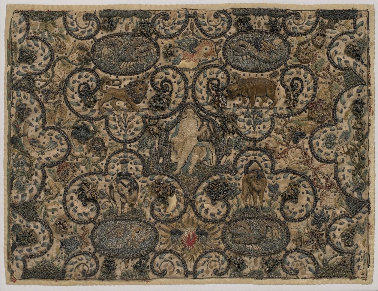 Orpheus bezaubert die Tiere mit seiner Laute von English School