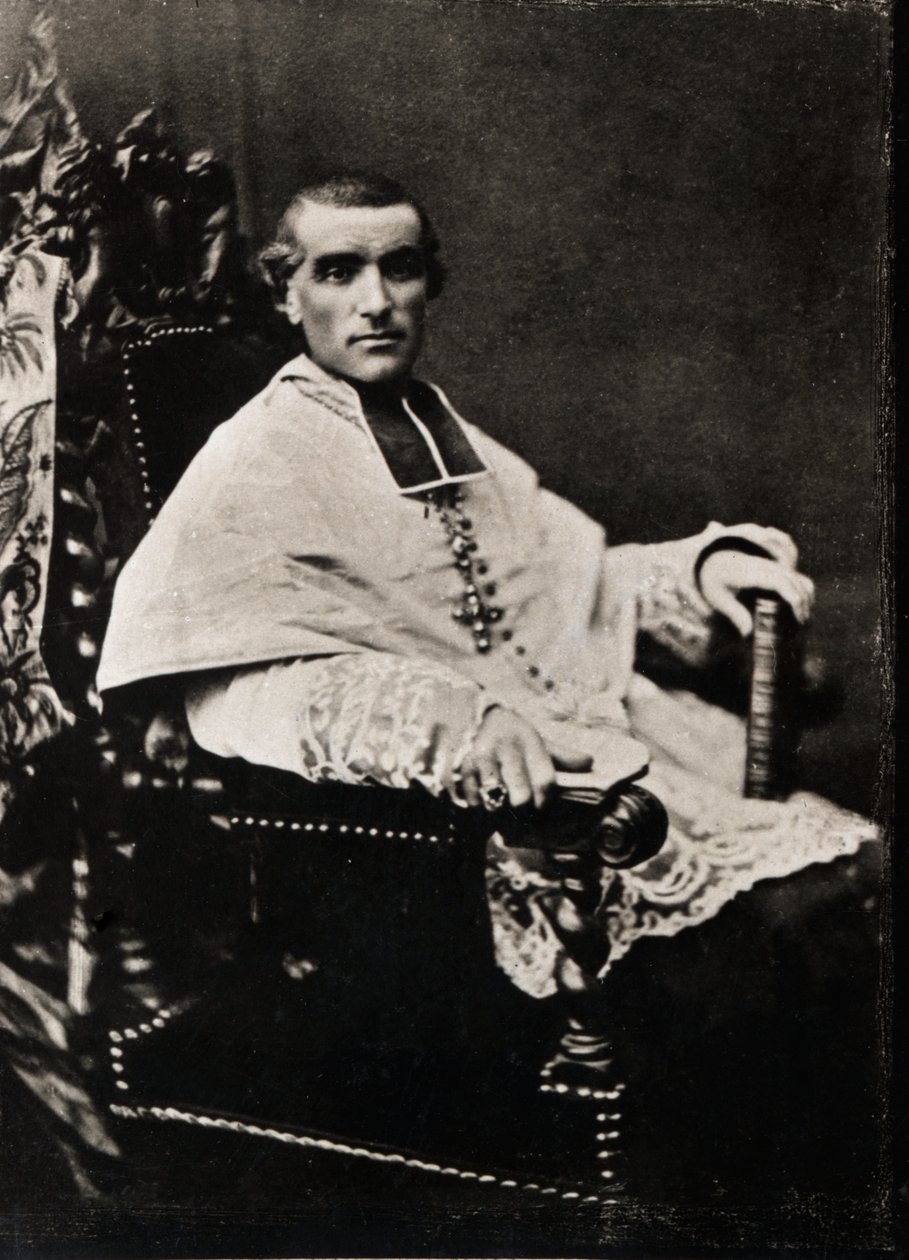 Porträt von Adolphe Perraud (1828-1906), französischer Kardinal und Akademiker von French Photographer