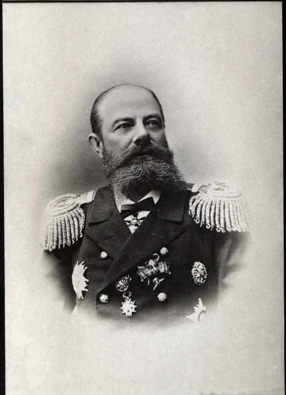 Porträt von Avellan, russischer Admiral und Kommandant der russischen Mittelmeerflotte von French Photographer