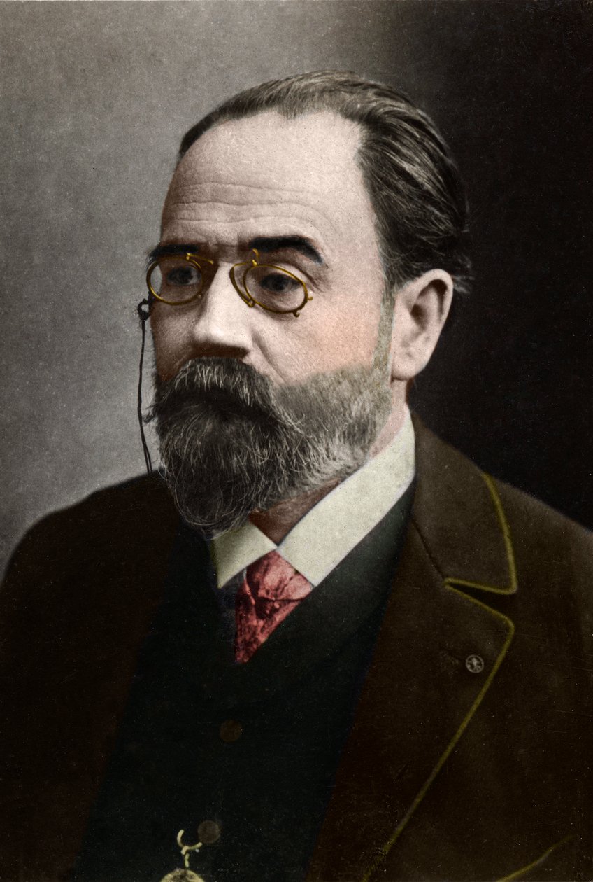 Porträt von Emile Zola (1840-1902), französischer Schriftsteller von French Photographer