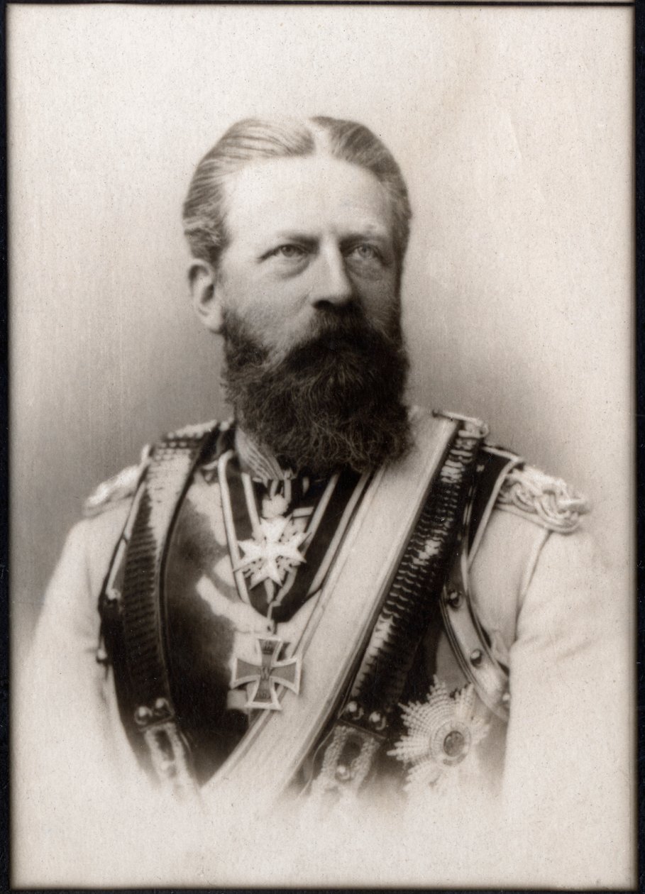 Porträt von Friedrich III. (Friedrich von Hohenzollern) (1831-1888), Deutscher Kaiser von French Photographer