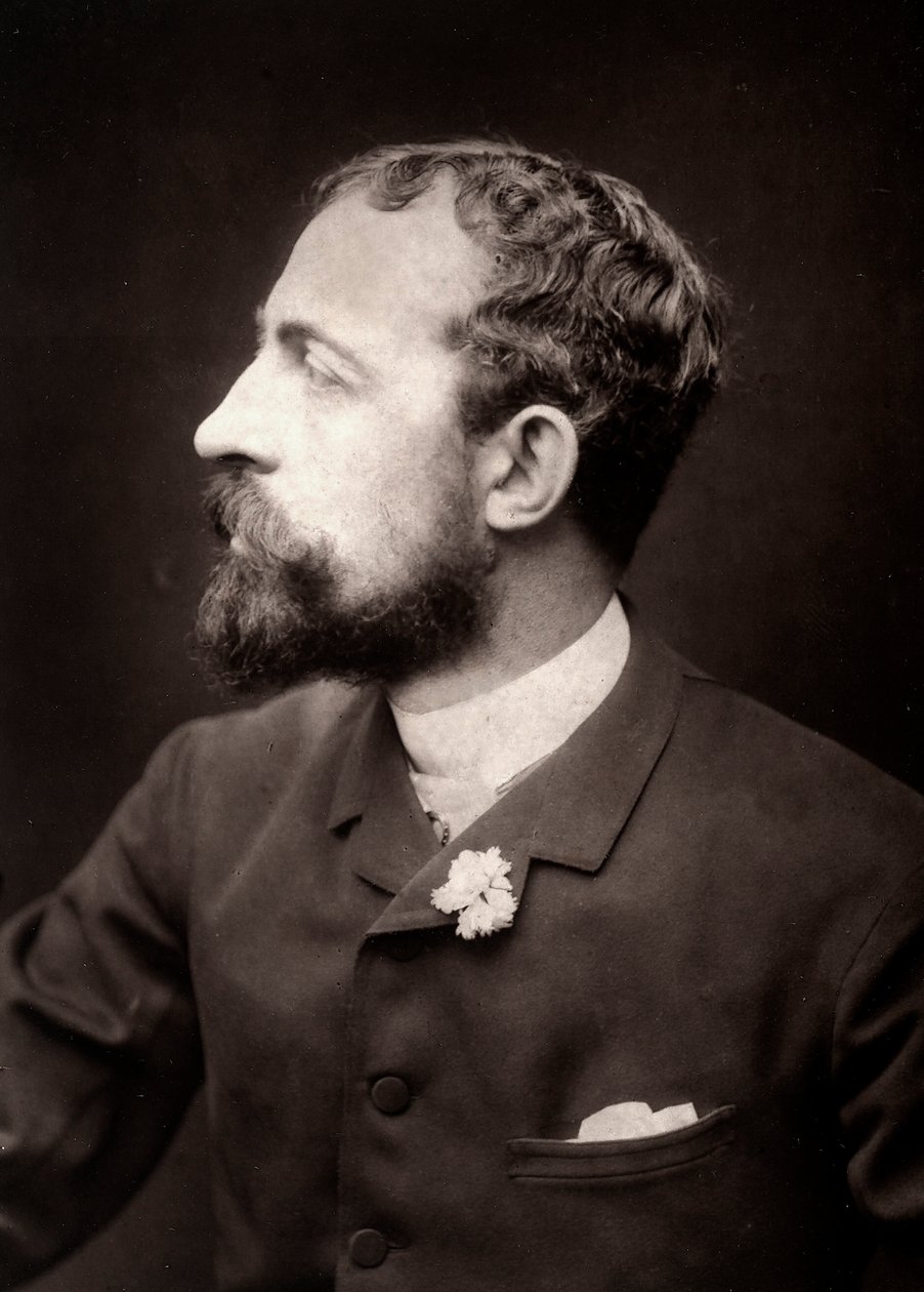 Der Künstler Théobald Chartran porträtiert anlässlich des Salons von Paris 1885 von French Photographer
