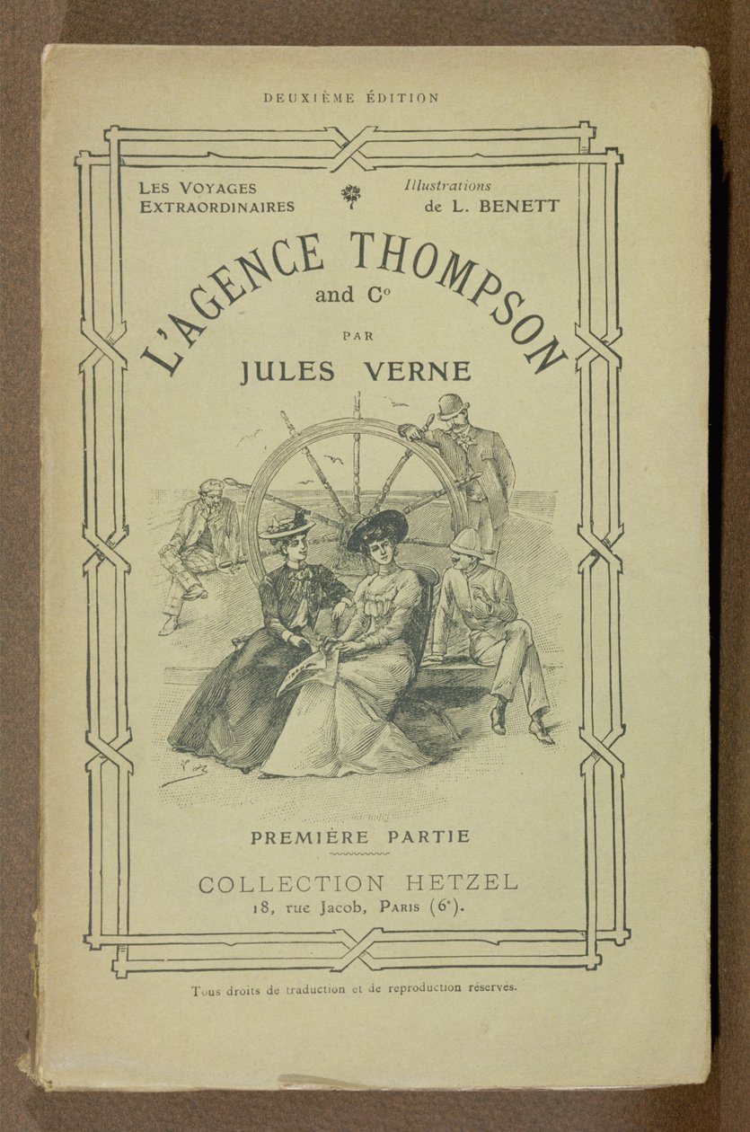 Buchcover von The Thompson Travel Agency von Jules Verne (1828-1905) von French School