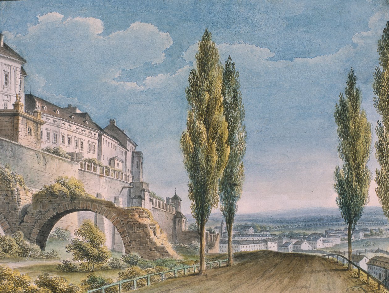 Befestigungsanlagen einer italienischen Stadt von French School