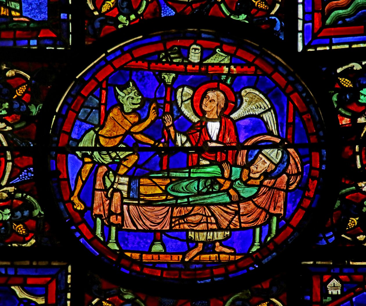 Szene aus dem Leben des heiligen Martin, Kathedrale von Chartres von French School