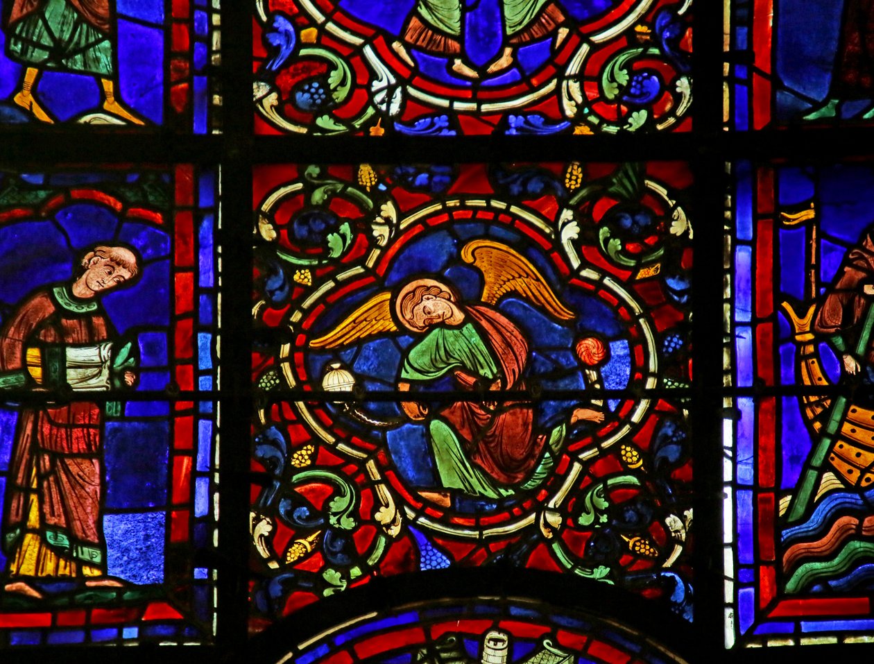 Szene aus dem Leben des heiligen Martin, Kathedrale von Chartres von French School
