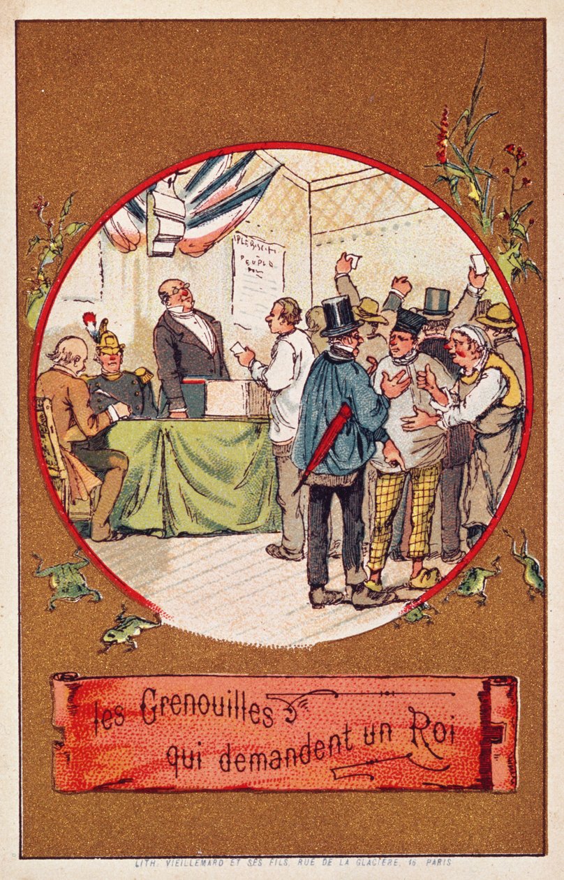 Die Frösche, die einen König wollten von French School