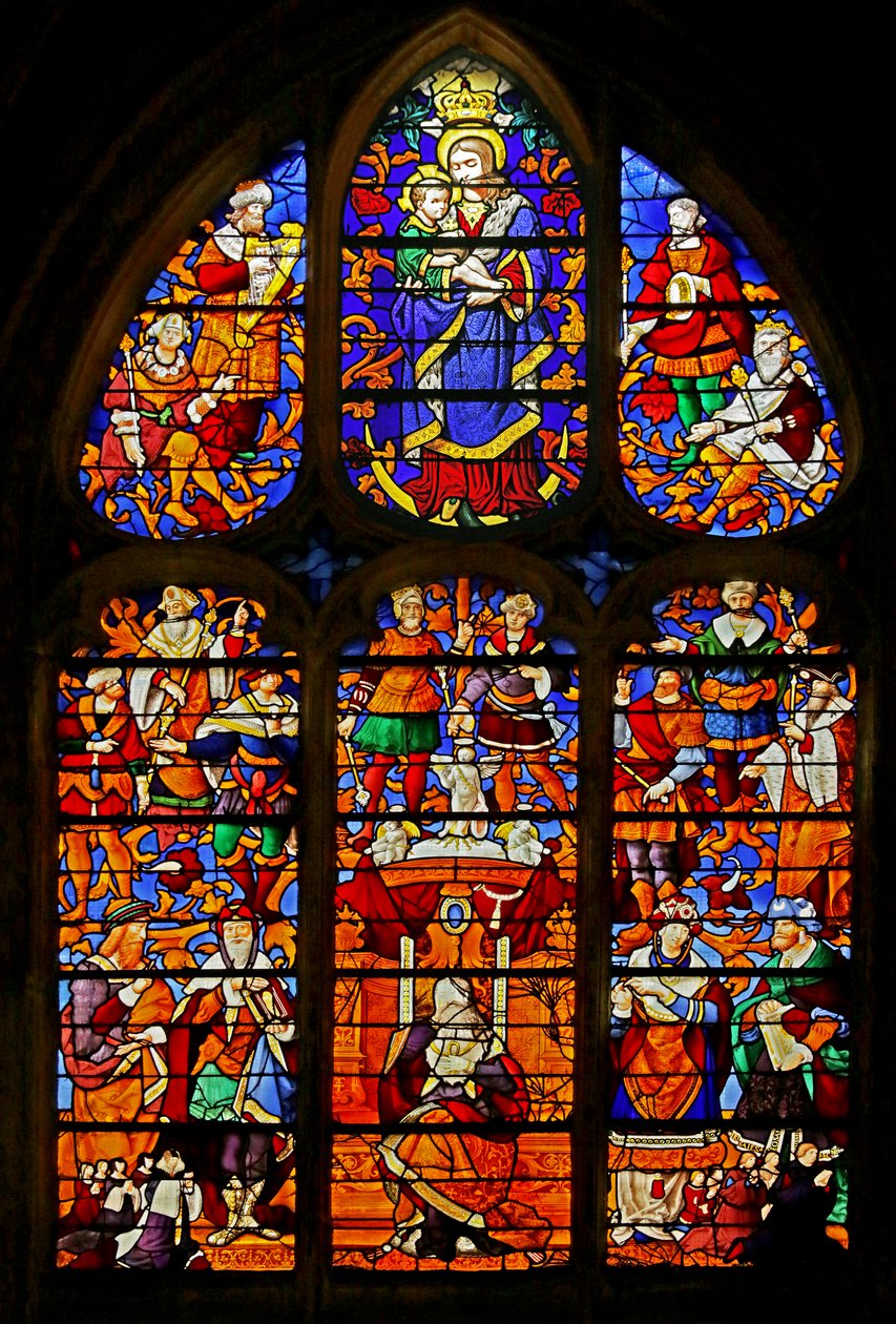 Fenster mit Darstellung des Jessebaums, ca. 1532 von French School