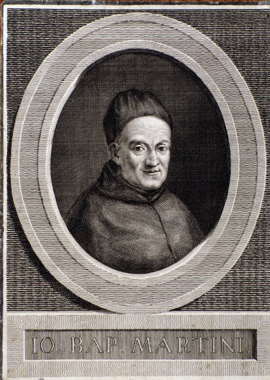 Porträt von Giovanni Battista Martini (1706-1784), italienischer Komponist und Musiktheoretiker von Italian School