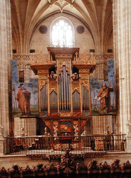 Orgel in der Catedral Nueva, ca. 1568 von Spanish School