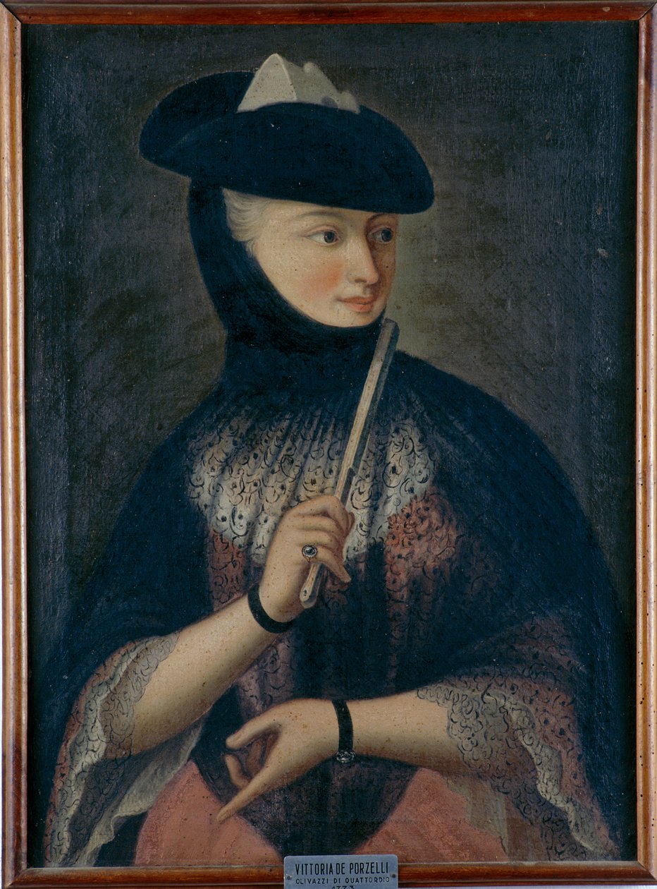 Porträt von Vittoria de Porzelli, 1773 von Unknown