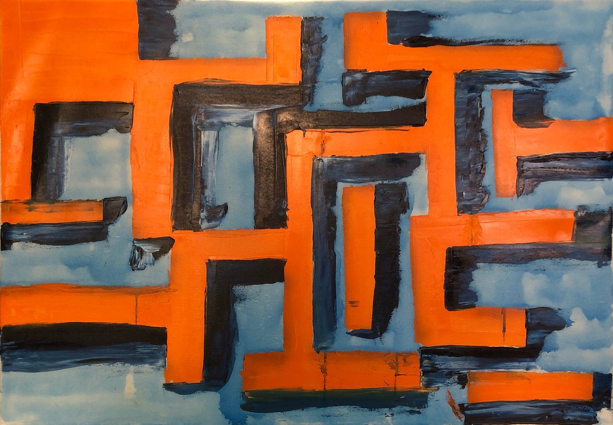 Komplementär Orange Blau von Martin Goersch