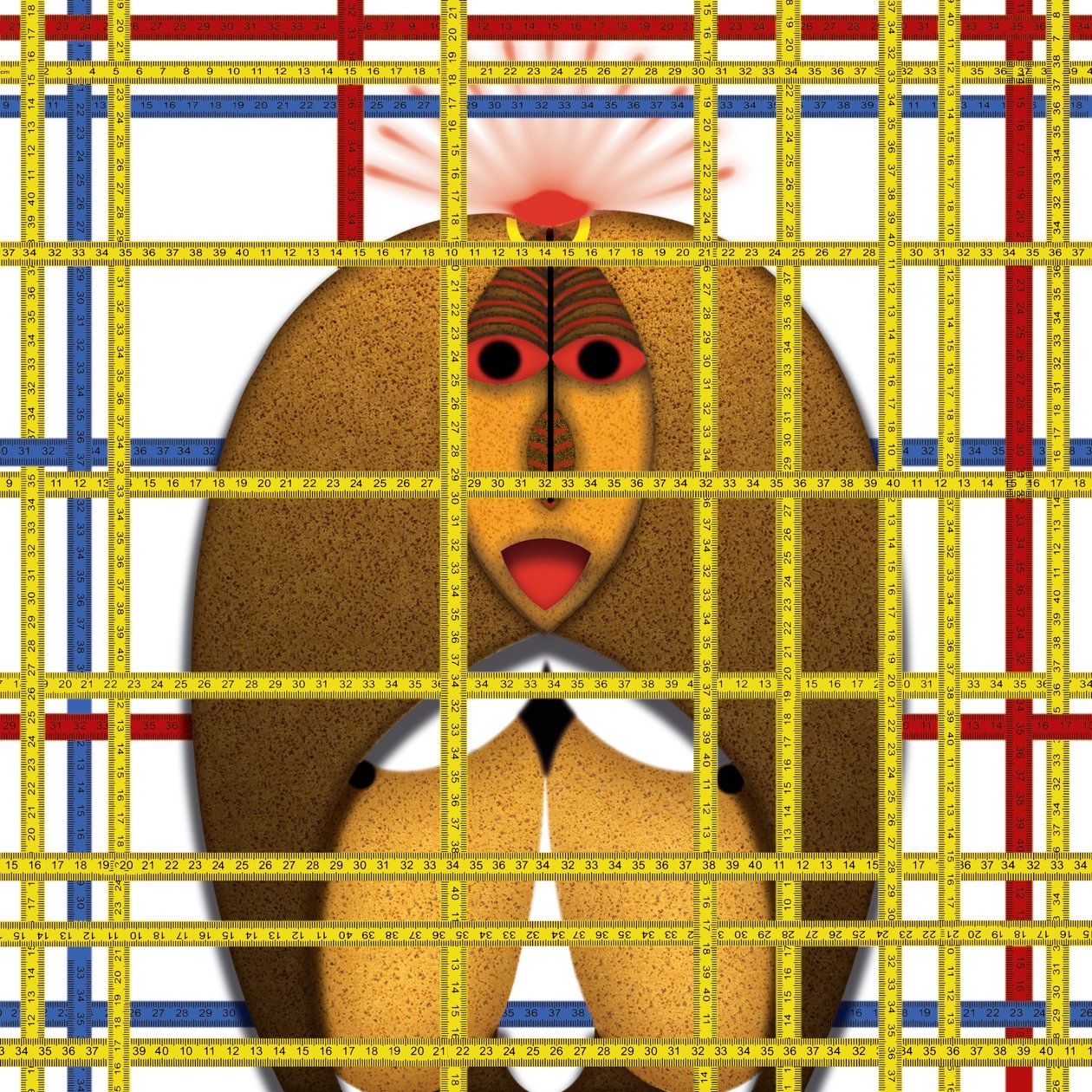 Animal Rationale (I) - Hommage Piet Mondrian von Alexander Eibach