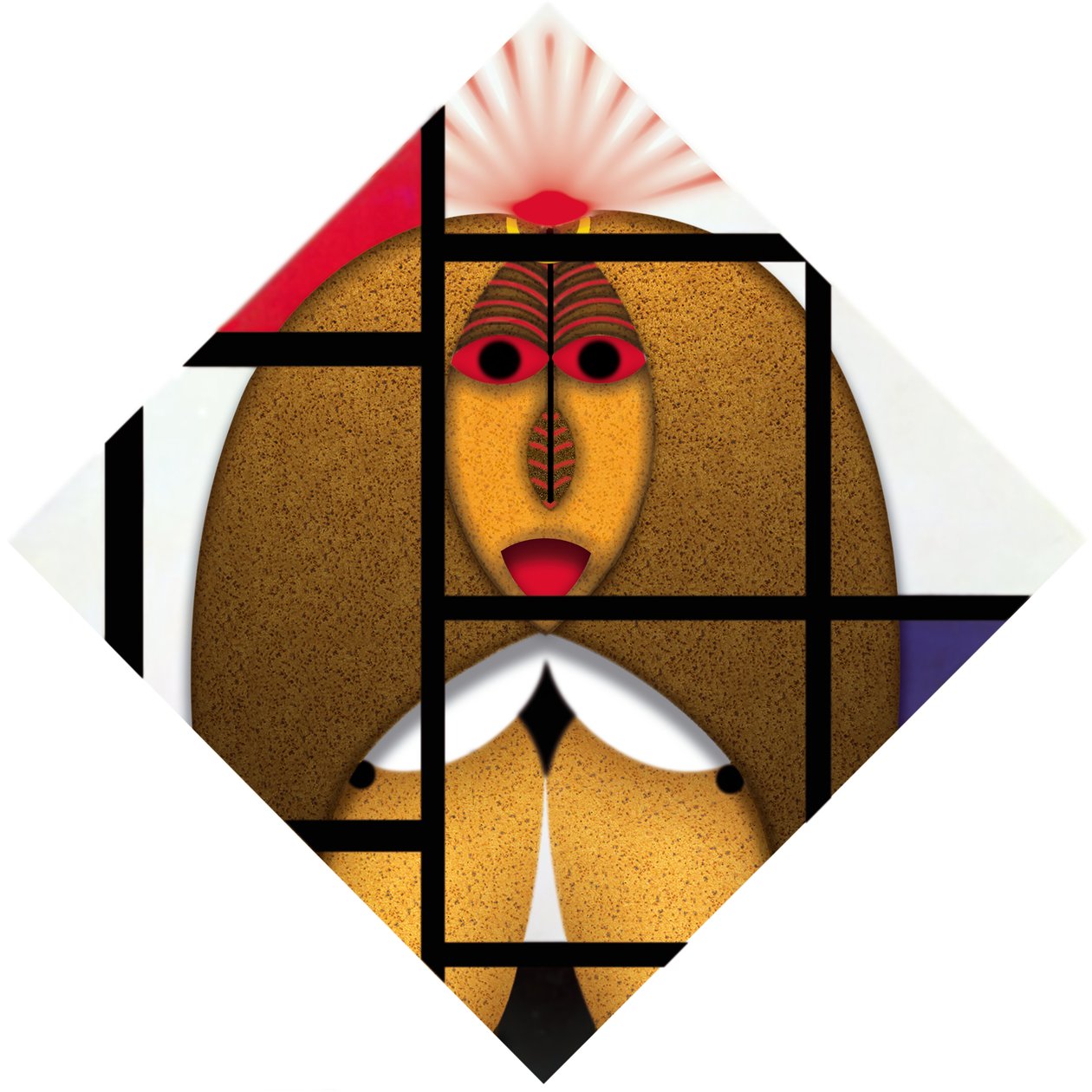 Animal Rationale (II) - Hommage Piet Mondrian von Alexander Eibach