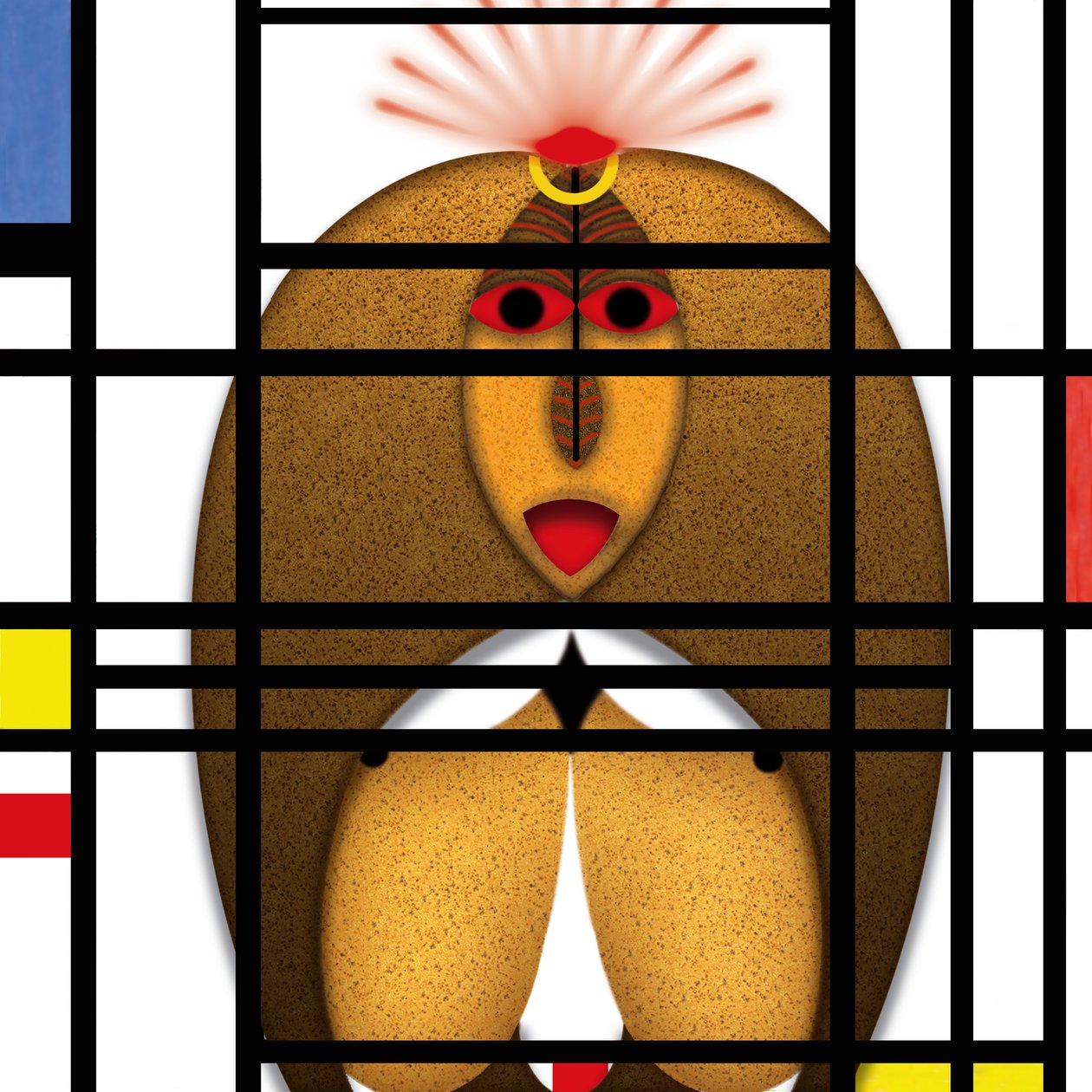 Animal Rationale (III) - Hommage Piet Mondrian von Alexander Eibach